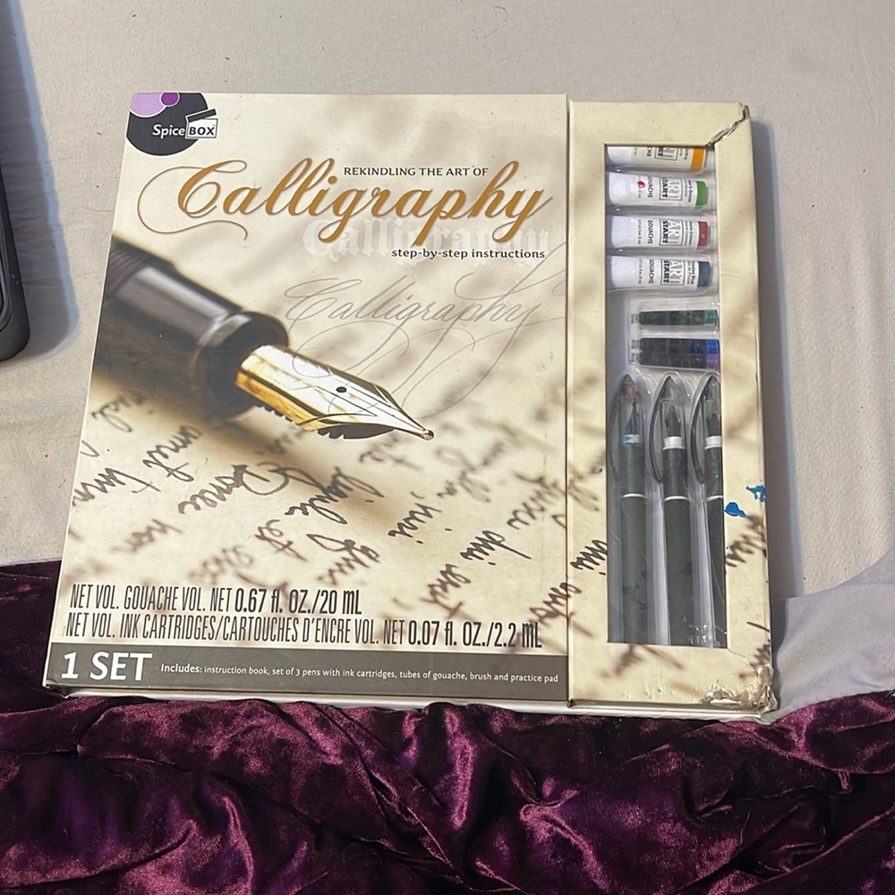 Calligraphy step by step set